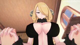 Cynthia Rewards You for Winning the Pokemon League - Anime Hentai 3d Uncensored - 10 image