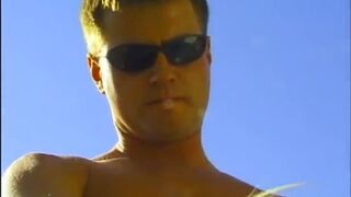 Blonde sucks and rides a dude in the sunshine