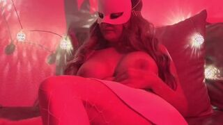 Hot busty milf Alexis Love masturbates with toys in red light - 3 image