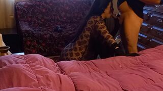 I Fill her Mouth and Tits with Cum