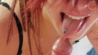 Wild deep throat, facefuck and I swallow all his hot cum - 15 image