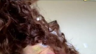 Housekeeper hiding from co-workers. Cam girl hiding