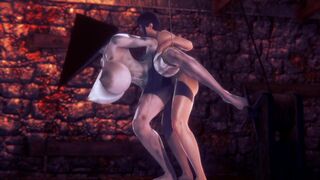 Pyramid Head Woman gets Fucked Hard | Silent Hill Hentai Parody - 4 image