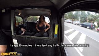 Fake Taxi Aussie Body Builder Aubrey Black Gets her Big Tits Sucked - 2 image