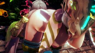 ELF WARRIOR LICKED PUSSY OF THE QUEEN FOREST | 3D Hentai - 11 image