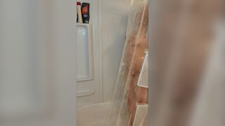 Mommy let's you watch her in the shower - 14 image