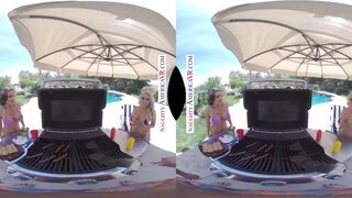 Naughty America VR - Pool Party turns into hot foursome on Memorial Day - 3 image