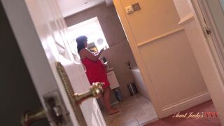 AuntJudysXXX - Your Big Bottom Step-Aunt Montse catches you watching her (Taboo POV Experience) - 3 image