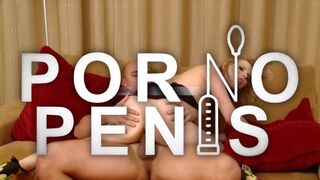 Ehemann erwischt junge blonde Big Tit Frau, die einen Cumshot bekommt!