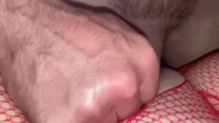 Big Ass & Big Tits Blonde Gets Pounded & Creampied In Red Fishnet Lingerie POV - 15 image