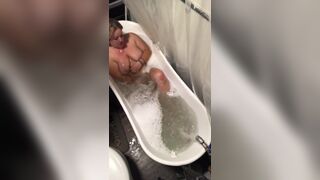 Bath time with daddy. - 2 image