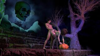 Cass the Sexy MILF Gets Fucked From Behind Halloween Special - 11 image
