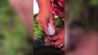 Enjoying our favorite sextoys in the forrest - 15 image