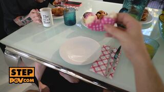 POV - Busty stepmom Kayla Green rides your hard dick