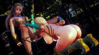 ELVEN SEX IN THE FOREST THICKET | 3D Hentai - 2 image
