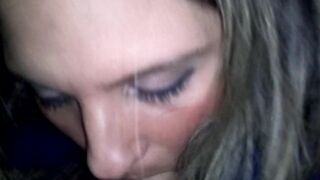 Italian milf sucking my cock