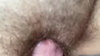 POV of fucking my wifes beautiful hairy pussy then taking her from behind till I pop! - 2 image