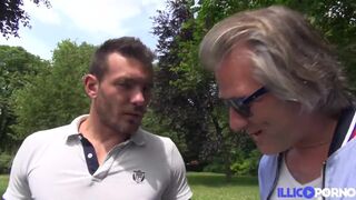 Gabrielle, sexy blonde, in a hot threesome with a libertine couple