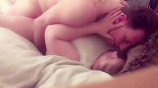 Shaking MOANing Orgasmic PASSIONate Fucking! + CREAMPIE Verified Amateur Real Couple - 2 image