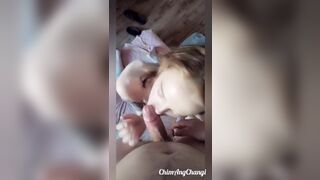 The Devil Passionately and Droolingly Sucks my Cock with the end in her Mouth - 13 image