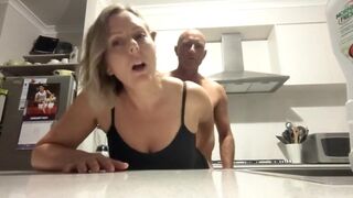 Spur of the Moment Kitchen Fuck Turns into Hot Session with both Holes Pounded - MIN MOO - 2 image
