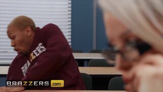 Brazzers - Lewd Mother I'd Like To Fuck Professor Alura Jenson Can't Resist And Rides Her Student's BBC In The Class - 2 image