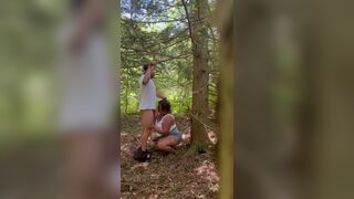 Horny milf gets fucked while on a hike in the woods - 6 image