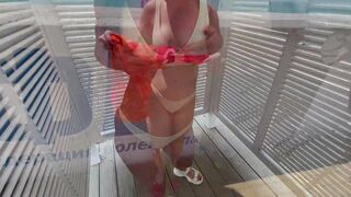 Fucked a beauty from the beach. Cum on big tits - 4 image