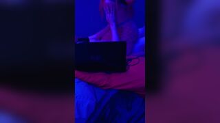 Goddess slutty ex fucks him so good while others watch on webcam until creampie - 2 image