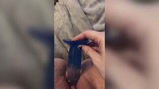 fucking my pussy with my dildo - 4 image