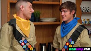 MomSwop - Explorator Boys Learning New Survival Skills with Moms - 2 image