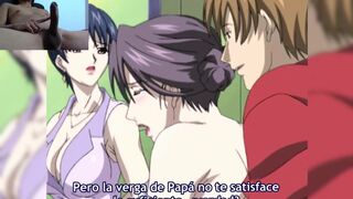 Perverted stepson takes the opportunity to fuck his stepmother's sister who begins to feel jealous. episode 04 UNCENSORED HENTAI - 3 image