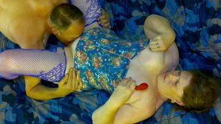 Granny del Flor's Double Cum Surrender - 2 image