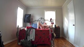 Hidden Camera - "Step" Mom Comes Home From Shopping, Tries On New Clothes And Masturbates! - 15 image