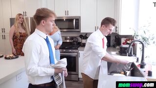 MomSwop - Giant Ass Moms Rewards Their Boys after Surprise Dinner - 5 image