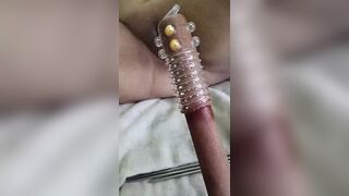 Hand made toy vs my slut pussy - 1 image