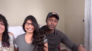 Casting Desperate Amateurs Crimson Hollee Misty Isabella having their tight pussies banged rough