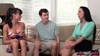 MILF Sofie Marie And Texas Patti Fucked By Hung Teen - 2 image