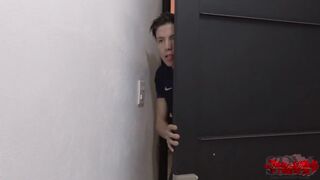 My step son's friend gave me a kick