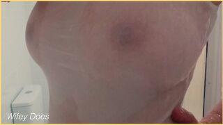 Wifey has amazing tits for wet shirt braless