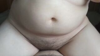 MILF with big boobs rides my cock and gets a huge creampie! - 7 image