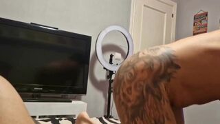 Eating His Cock up to His Balls! - 2 image