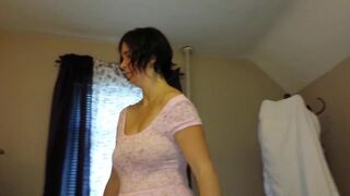 Sexy Size Sevens Poking Through Her Shirt - 4 image