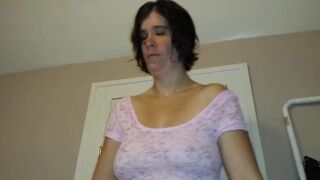 Sexy Size Sevens Poking Through Her Shirt - 5 image