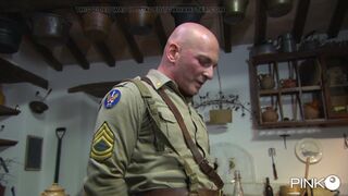 Franco Bangs the Old-time Housewife on the Kitchen Table