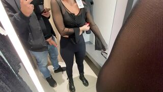 I asked the store clerk to give me a blowjob in the fitting room amateur - 6 image