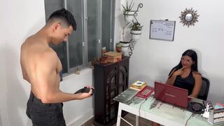 I give the college student a test to become a webcam model. He fucks me so good! - 6 image