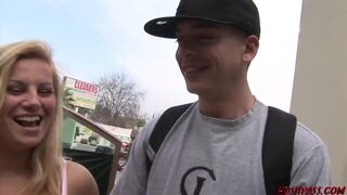 Step Mom with huge tits fucks inexperienced guy