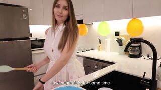 I fucked my friend's mom in the kitchen after his birthday