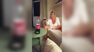 I jerk off to my stepmom who watches movies without panties